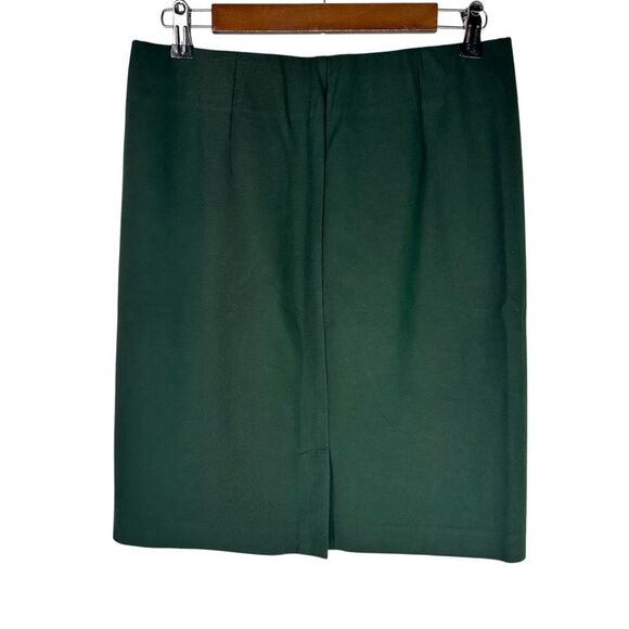 J. Jill Ponte Knit Pencil Skirt Small Forest Green - Picture 4 of 9